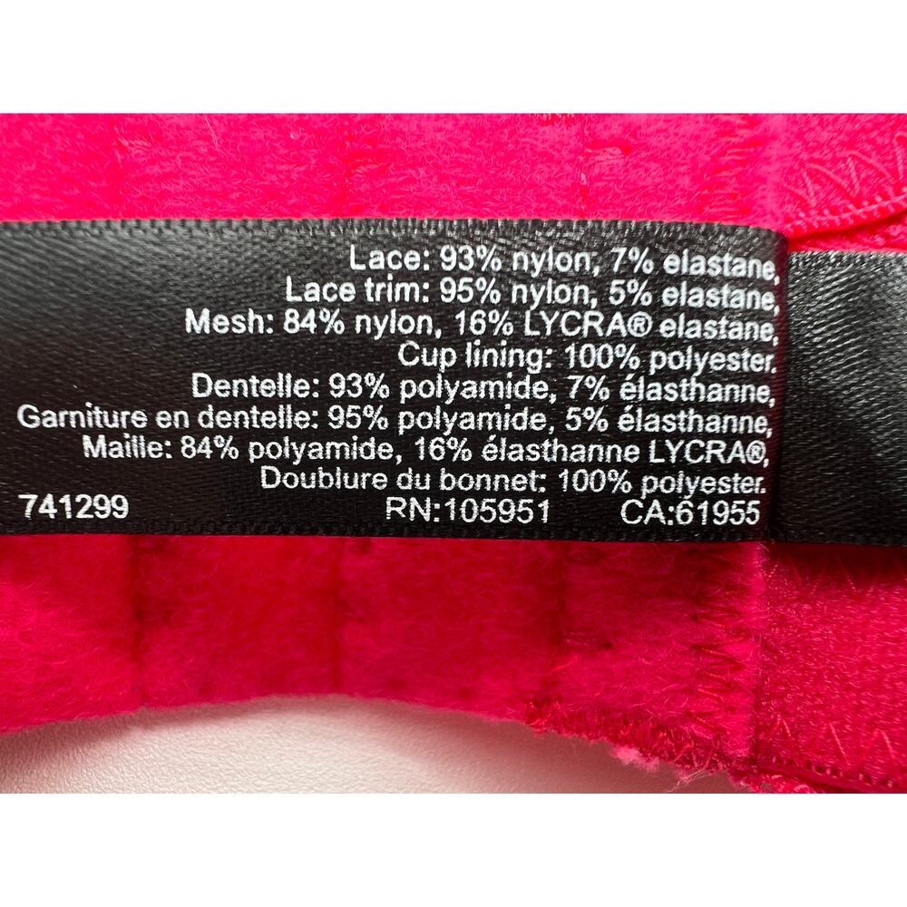 NATORI 741299 FEATHERS FULL COVERAGE BRA DARK PINK SIZE 34D - Picture 8 of 9